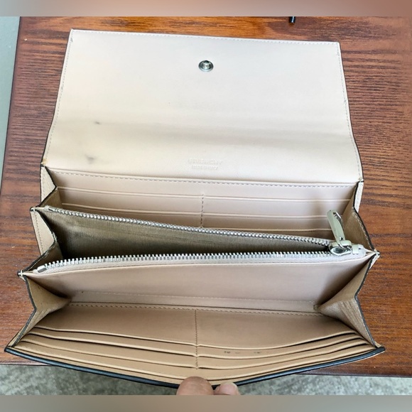 GIVENCHY Long Fold Over Leather Wallet Tan - Picture 5 of 15